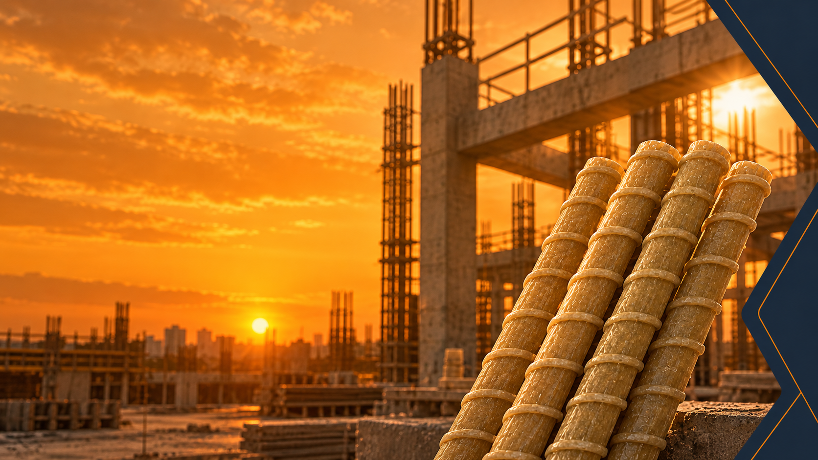Vergalhão de fibra de vidro: novas possibilidades para estruturas de concreto
